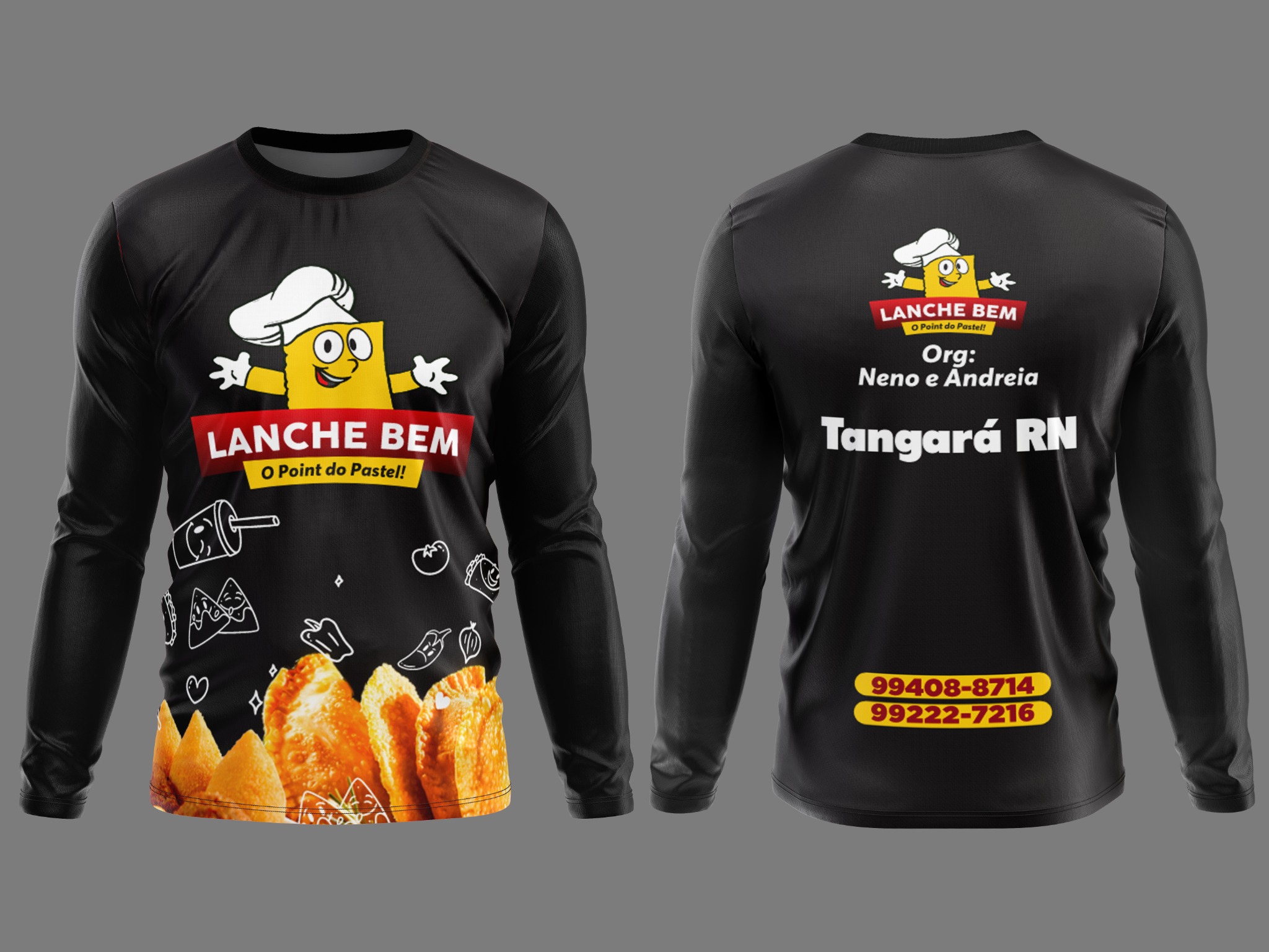 Camisa personalizada de manga longa